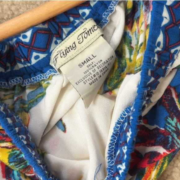 Flying Tomato High Low Dress Iconic Print On/ Off Shoulder Elastic Waist Small - Picture 10 of 11